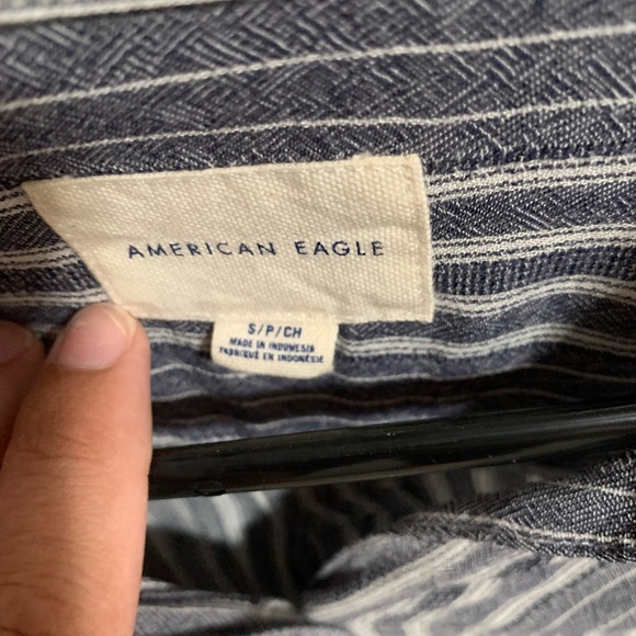 AEO striped button up - Picture 2 of 2